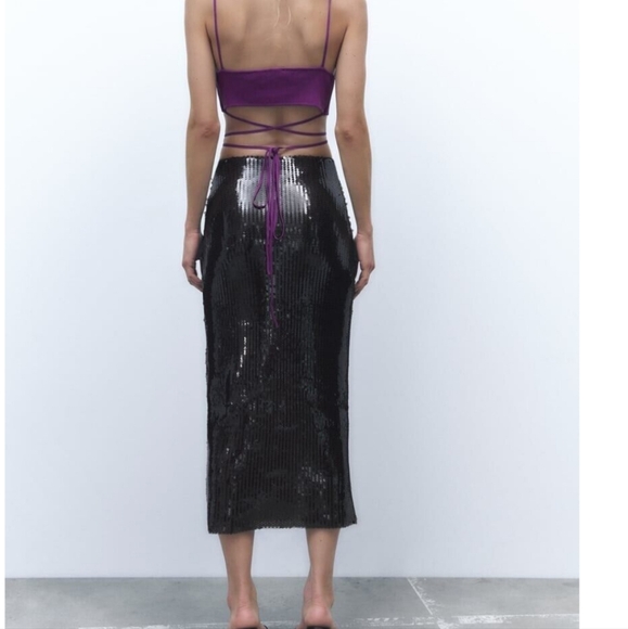 ZARA purple tank top - Picture 3 of 4